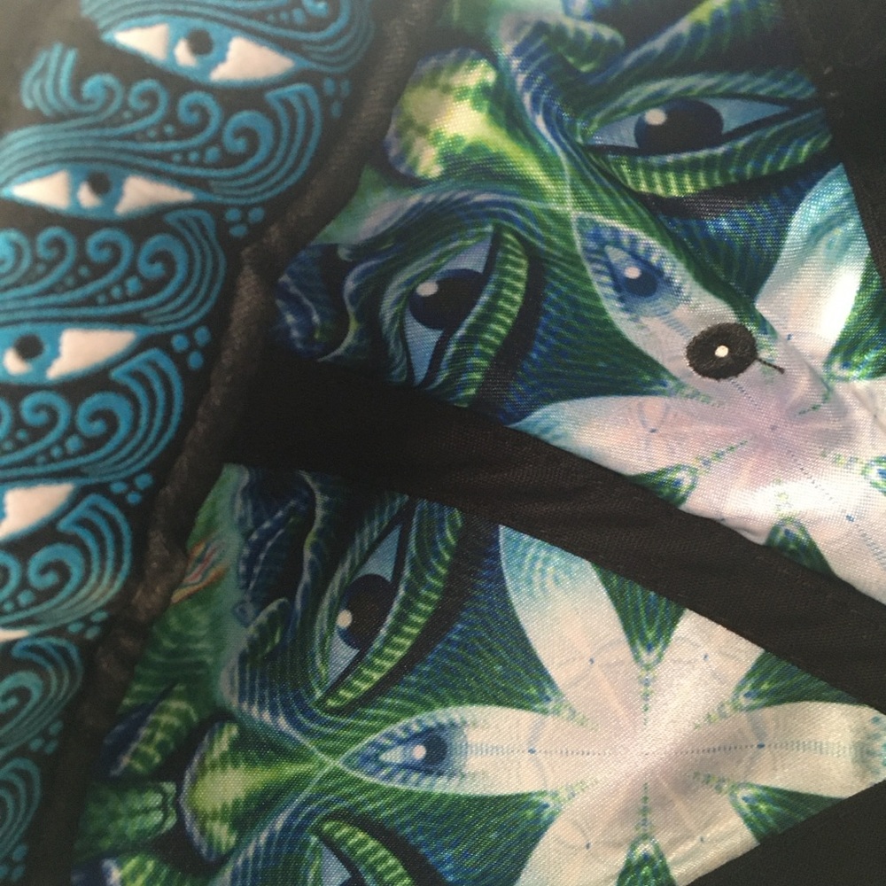 Alternative Intelligence Psychedelic Hat Flat Sac… - image 8